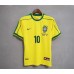 Brazil 1998 World Cup Home Yellow Soccer Jersey